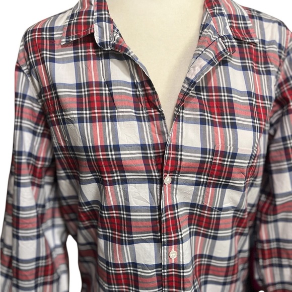 Frank & Eileen Barry plaid cotton button up shirt - Picture 3 of 13